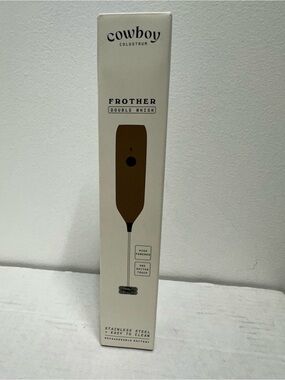 Cowboy Colostrum Frother Double Whisk Handheld Rechargeable Stainless Steel